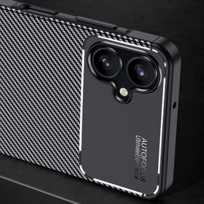 Custodia per Samsung Galaxy A06 A065, Techsuit, CarbonFiber, Nera