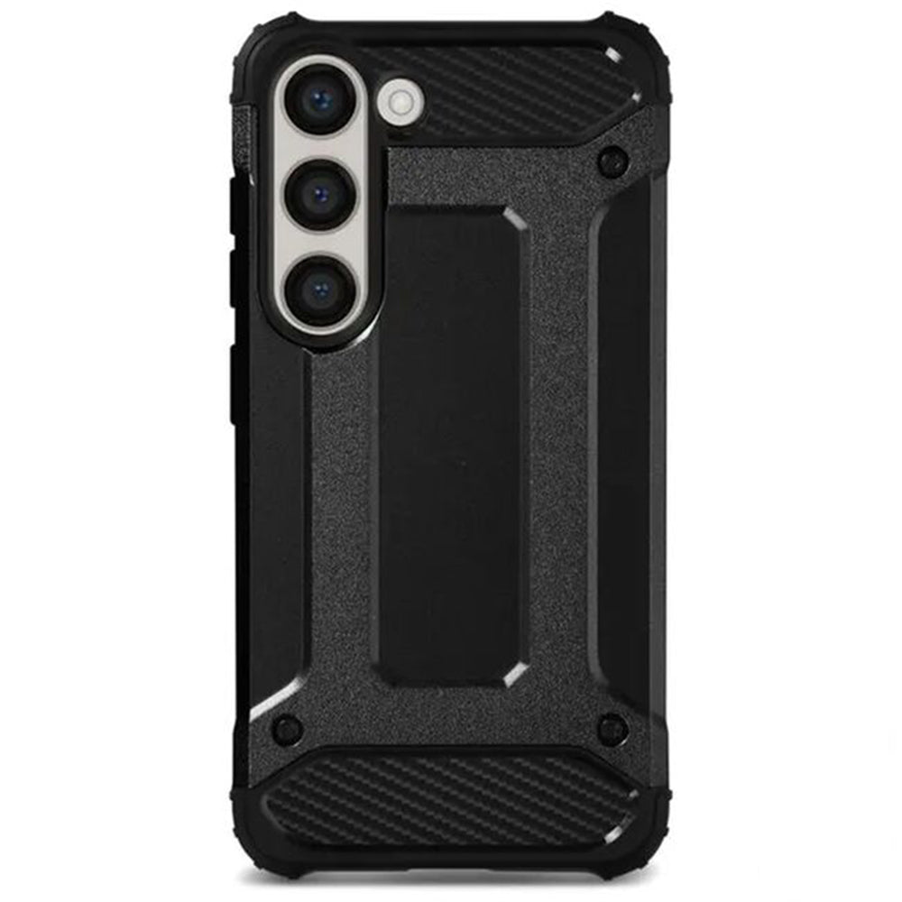Custodia per Samsung Galaxy A06 A065, Techsuit, Hybrid Armor, Nera