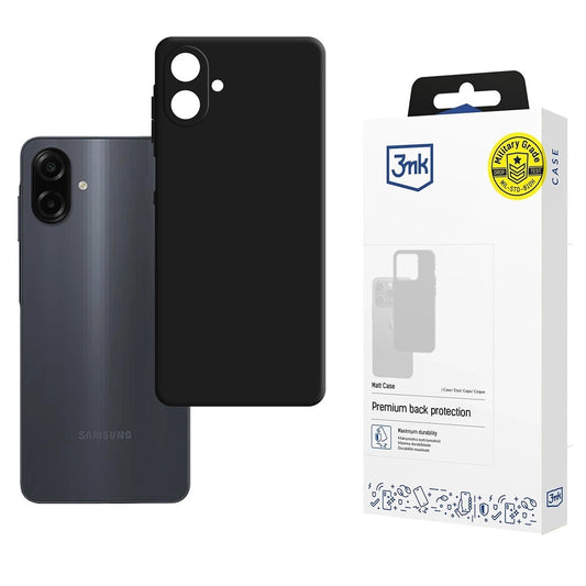 Hülle für Samsung Galaxy A07 4G A075, 3MK, Matt Schwarz