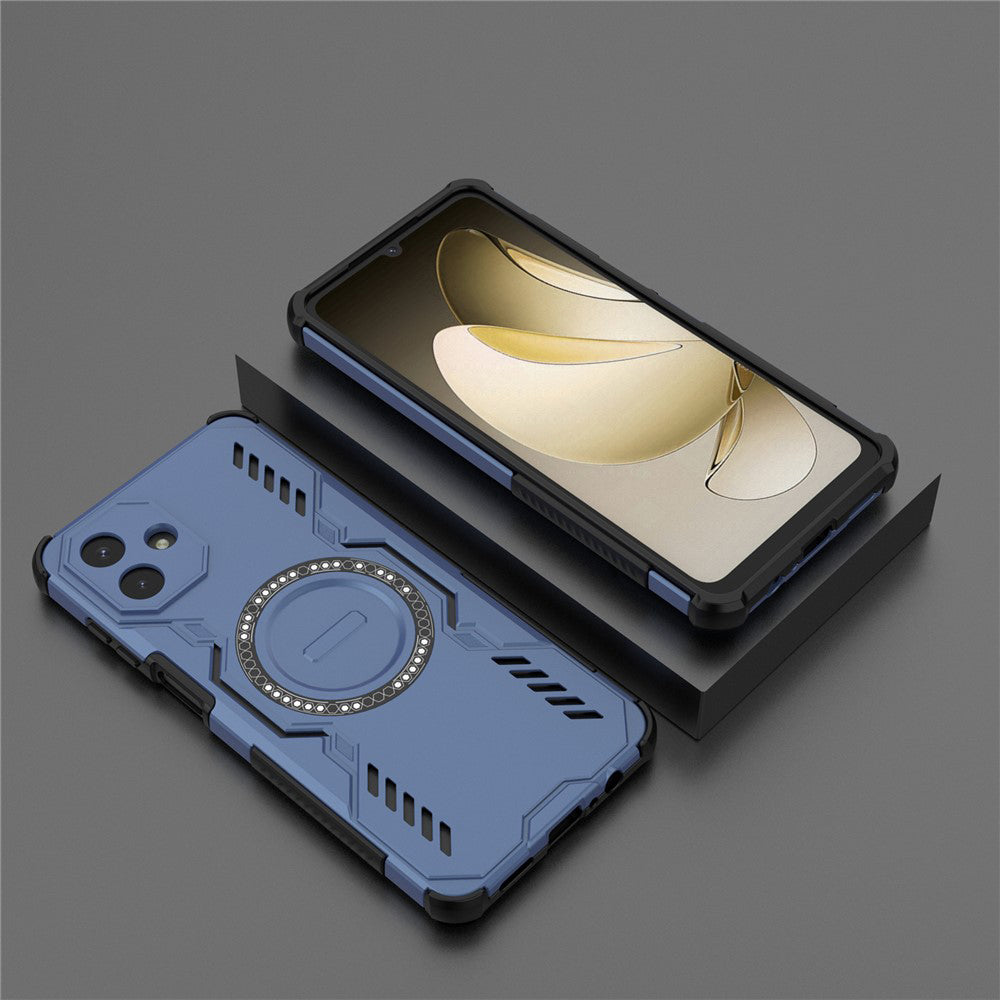 Custodia MagSafe per Samsung Galaxy A07 4G A075, Techsuit, ArmorMag, Blu