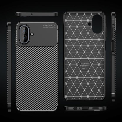 Case for Samsung Galaxy A07 4G A075, Techsuit, CarbonFiber, Black