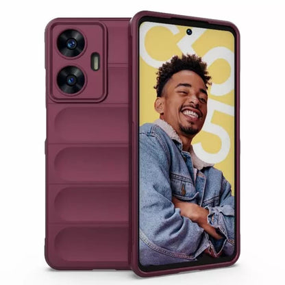 Hülle für Samsung Galaxy A07 4G A075, Techsuit, Magic Shield, Weinrot