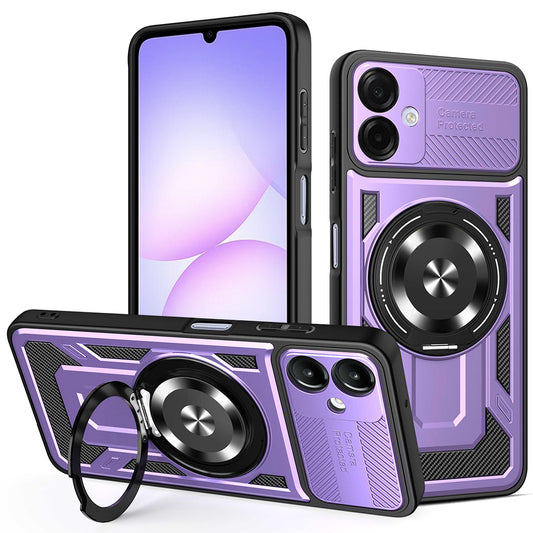 Coque pour Samsung Galaxy A07 4G A075, Techsuit, RuggedCam, Violet