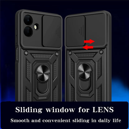 Hülle für Samsung Galaxy A08 4G A085 / A07 5G A076, Techsuit, CamShield, Schwarz