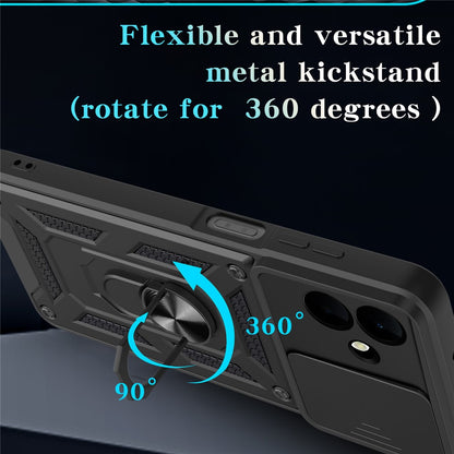 Hülle für Samsung Galaxy A08 4G A085 / A07 5G A076, Techsuit, CamShield, Schwarz