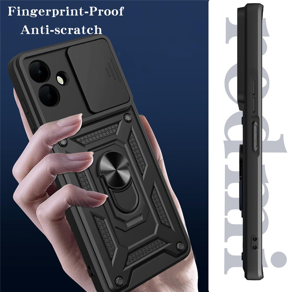 Hülle für Samsung Galaxy A08 4G A085 / A07 5G A076, Techsuit, CamShield, Schwarz