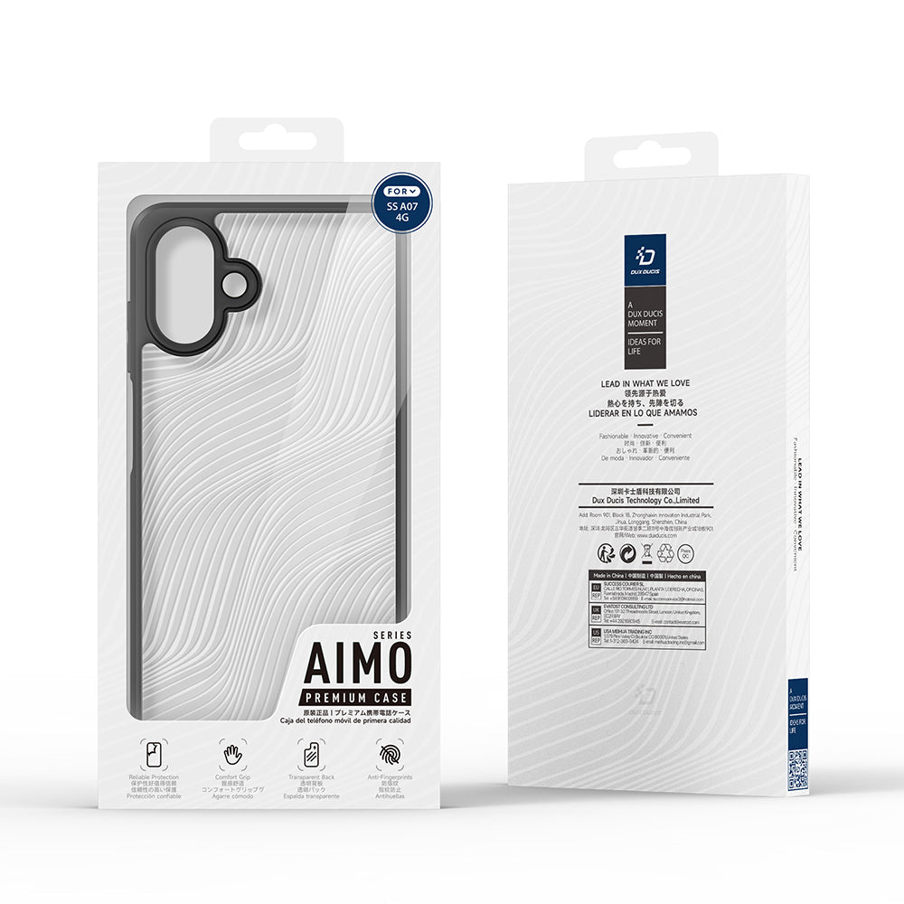 Custodia per Samsung Galaxy A08 4G A085 / A07 5G A076 / A07 4G A075, DUX DUCIS, Aimo, Nera