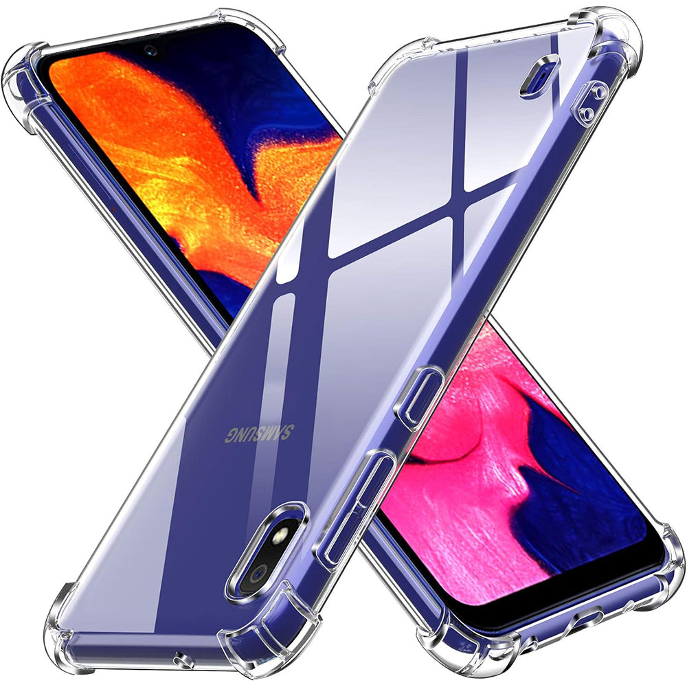 Custodia per Samsung Galaxy A10 A105, Techsuit, Shockproof Clear, Trasparente