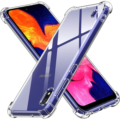 Custodia per Samsung Galaxy A10 A105, Techsuit, Shockproof Clear, Trasparente