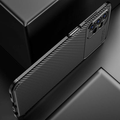 Custodia per Samsung Galaxy A13 A135, Techsuit, CarbonFiber, Nera
