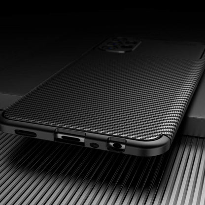 Custodia per Samsung Galaxy A13 A135, Techsuit, CarbonFiber, Nera