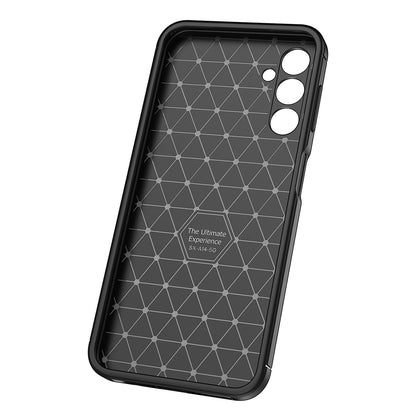 Custodia per Samsung Galaxy A14 A145 / A14 5G A146, Techsuit, CarbonFiber, Nera