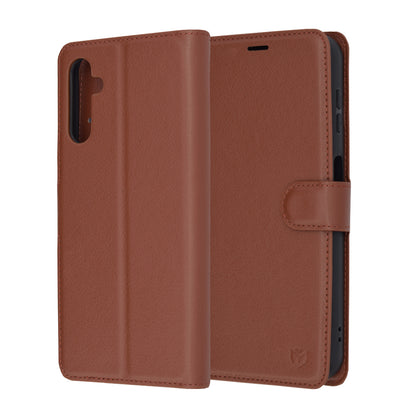 Custodia per Samsung Galaxy A14 A145 / A14 5G A146, Techsuit, Leather Folio, Marrone