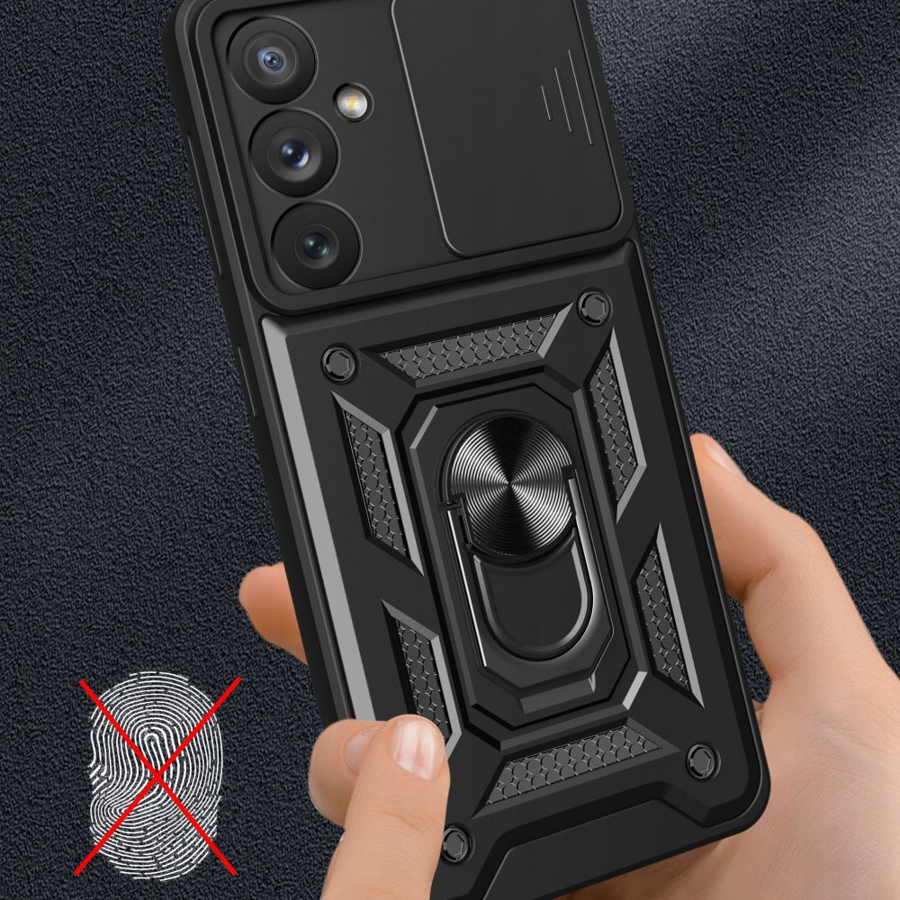 Custodia per Samsung Galaxy A15 5G A156 / A15 A155, Techsuit, CamShield, Nera