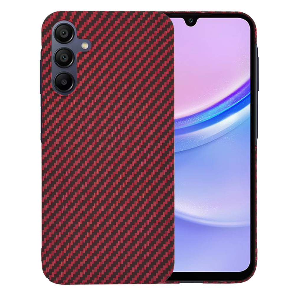 Hülle für Samsung Galaxy A15 5G A156 / A15 A155, Techsuit, Carbonite FiberShell, Rot