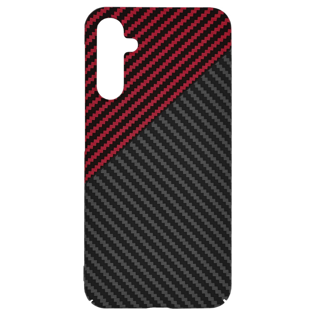Hülle für Samsung Galaxy A15 5G A156 / A15 A155, Techsuit, Carbonite FiberShell, Schwarz Rot
