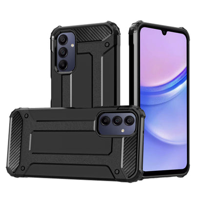 Coque pour Samsung Galaxy A15 5G A156 / A15 A155, Techsuit, Hybrid Armor, Noire