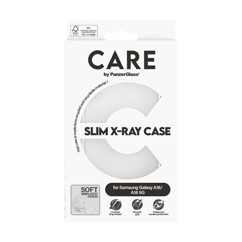 Étui pour Samsung Galaxy A16 4G A165, PanzerGlass, Fashionable Care, Transparent