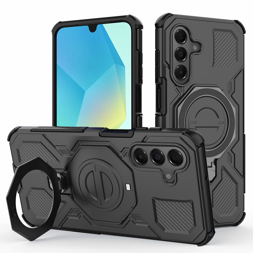 Coque pour Samsung Galaxy A16 5G A166 / A16 4G A165, Techsuit, Carbon Shield Pro, Noire