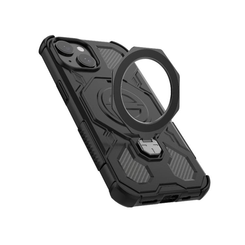 Coque pour Samsung Galaxy A16 5G A166 / A16 4G A165, Techsuit, Carbon Shield Pro, Noire