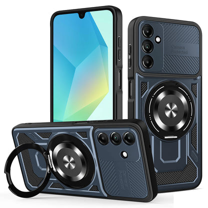 Custodia per Samsung Galaxy A16 5G A166 / A16 4G A165, Techsuit, RuggedCam, Blu