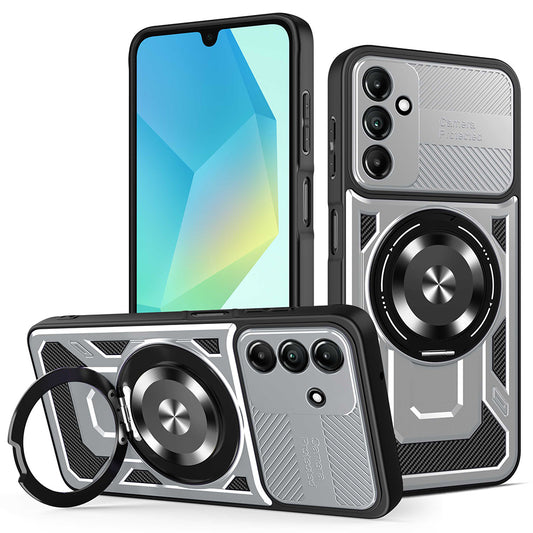Custodia per Samsung Galaxy A16 5G A166 / A16 4G A165, Techsuit, RuggedCam, Grigio