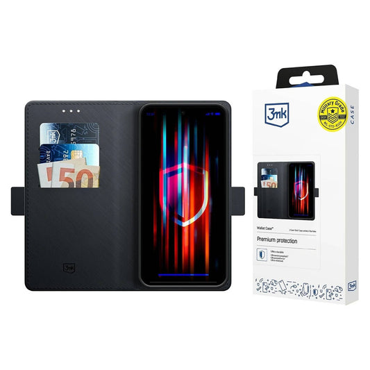 Hülle für Samsung Galaxy A17 4G / A17 5G, 3MK, Wallet, Schwarz