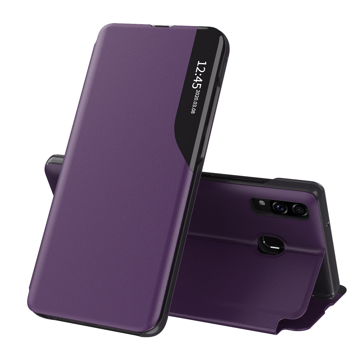 Custodia per Samsung Galaxy A20e A202, Techsuit, eFold, Viola