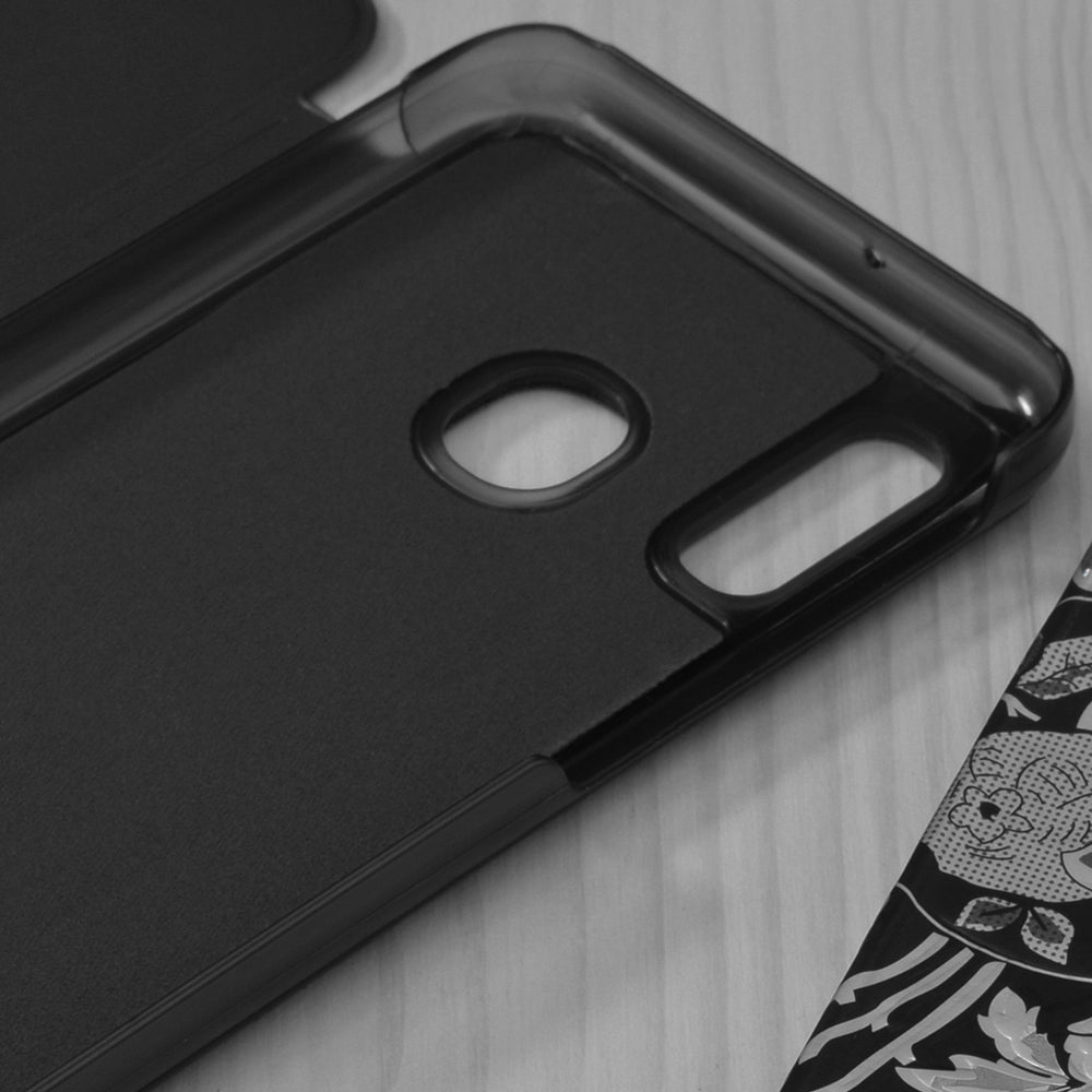 Custodia per Samsung Galaxy A20e A202, Techsuit, eFold, Nera