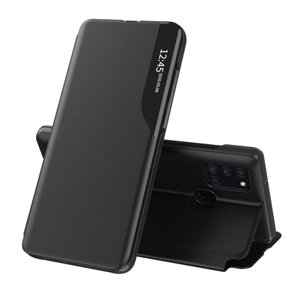 Custodia per Samsung Galaxy A21s A217, Techsuit, eFold, Nera