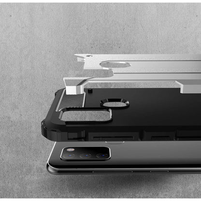 Coque pour Samsung Galaxy A21s A217, Techsuit, Hybrid Armor, Noire