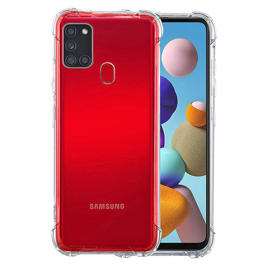 Hülle für Samsung Galaxy A21s A217, Techsuit, stoßfest klar, transparent
