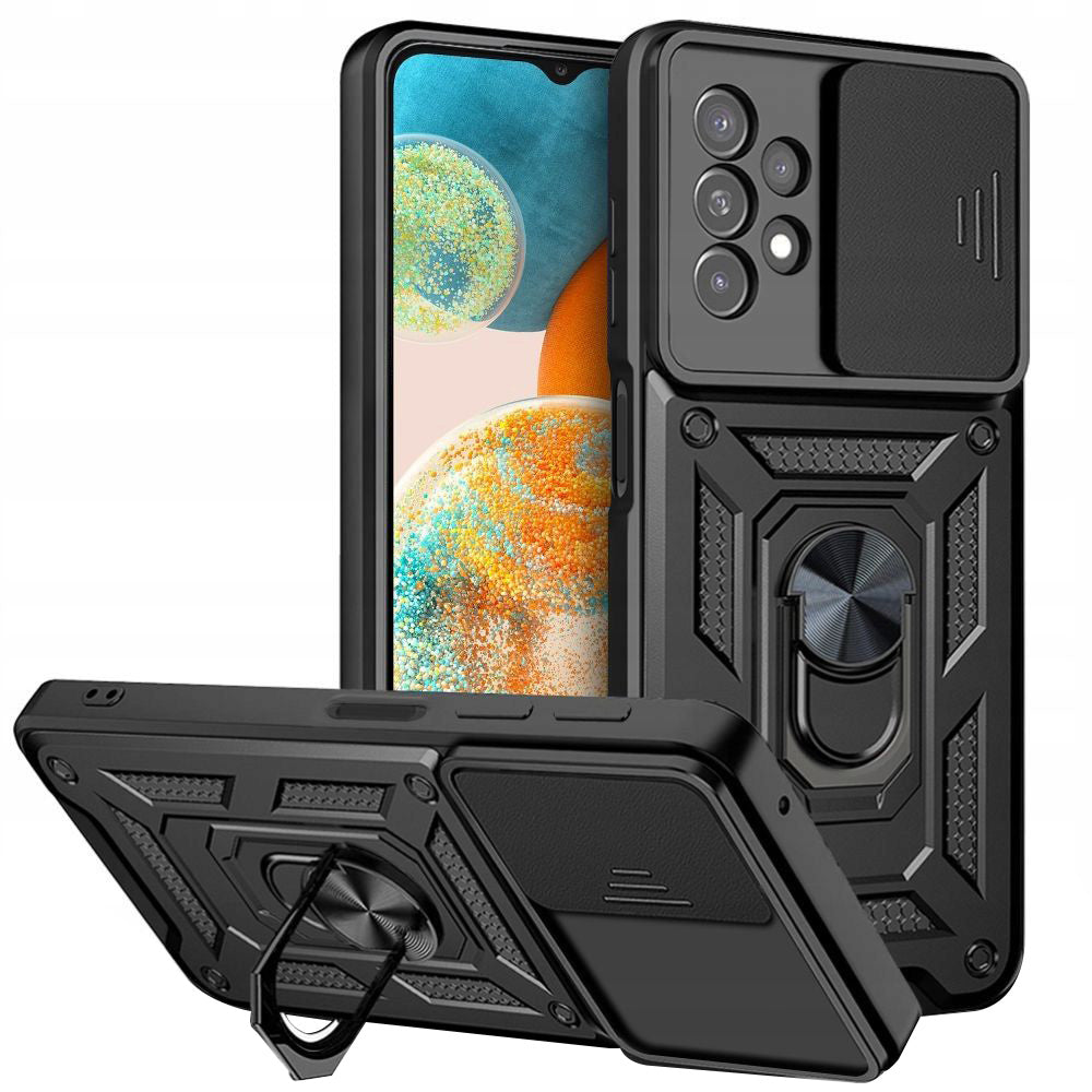 Custodia per Samsung Galaxy A23 5G A236 / A23 A235, Techsuit, CamShield, Nera