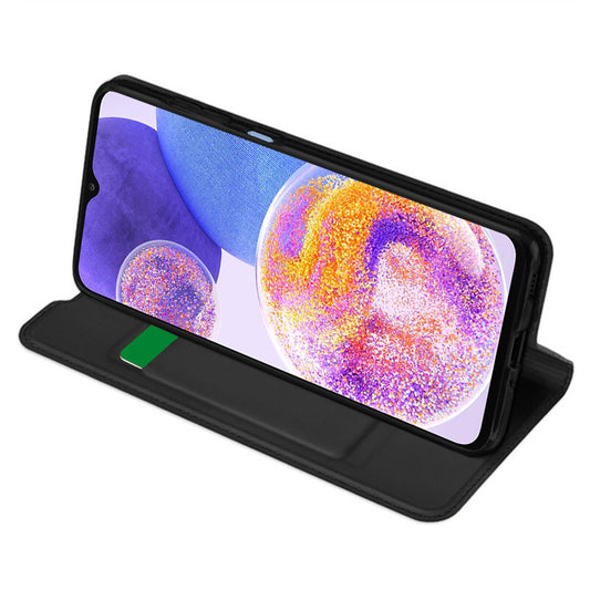 Hülle für Samsung Galaxy A23 5G A236 / A23 A235, Techsuit, Magskin Book, Schwarz