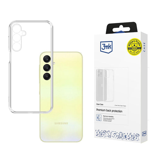 Hülle für Samsung Galaxy A25 A256, 3MK, Klar, Transparent