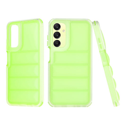 Coque pour Samsung Galaxy A25 A256, Techsuit, Wave Shield, Vert