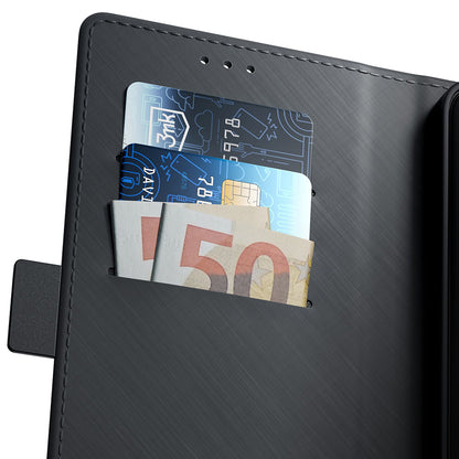 Custodia per Samsung Galaxy A26 A266, 3MK, Wallet, Nera