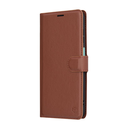 Custodia per Samsung Galaxy A26 A266, Techsuit, Leather Folio, Marrone
