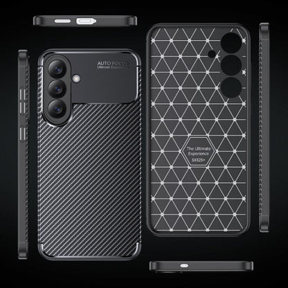 Custodia per Samsung Galaxy A27 5G, Techsuit, CarbonFiber, Nera