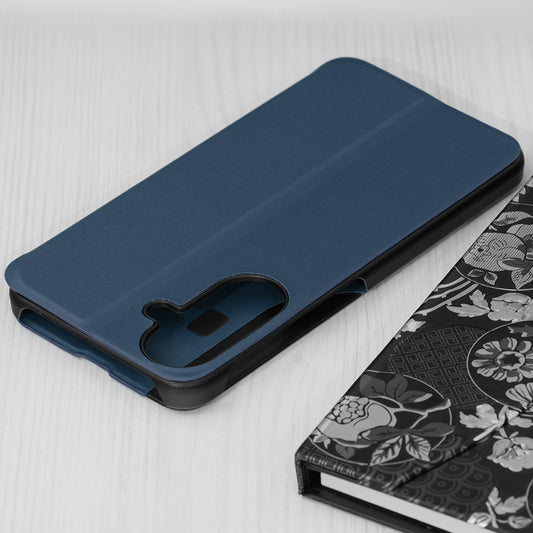 Coque pour Samsung Galaxy A27 5G, Techsuit, eFold Nouveau Modèle, Bleu Foncé