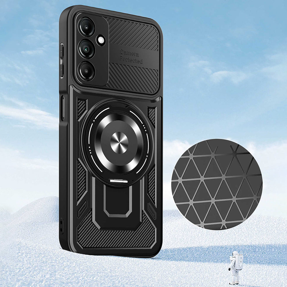 Custodia per Samsung Galaxy A27 5G, Techsuit, RuggedCam, Grigio