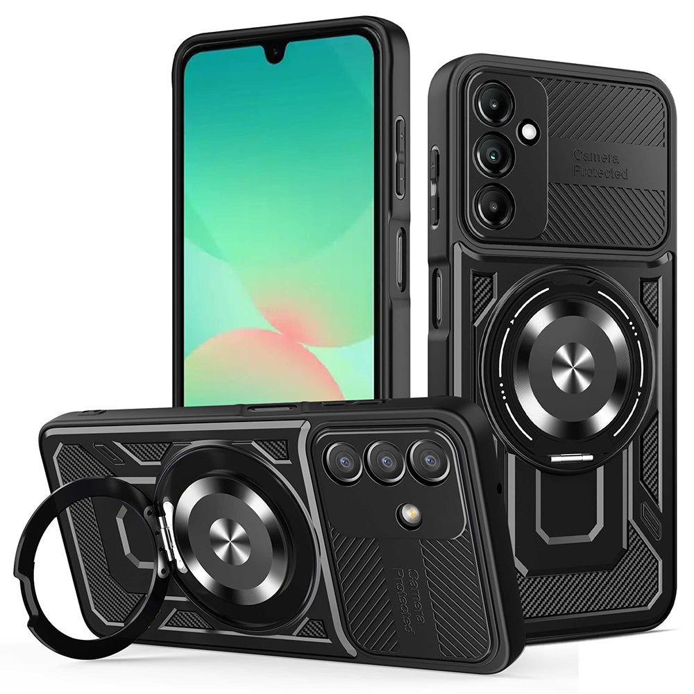 Custodia per Samsung Galaxy A27 5G, Techsuit, RuggedCam, Nera