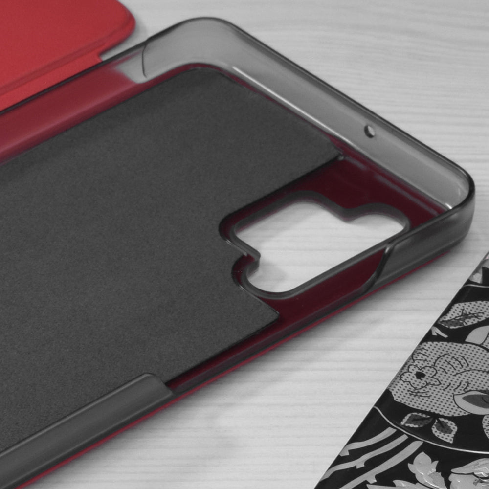 Coque pour Samsung Galaxy A32 A325, Techsuit, eFold, Rouge