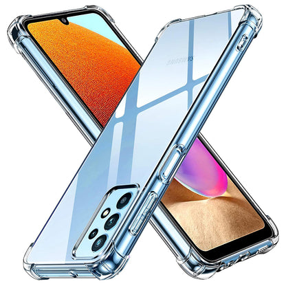 Custodia per Samsung Galaxy A32 A325, Techsuit, Shockproof Clear, Trasparente