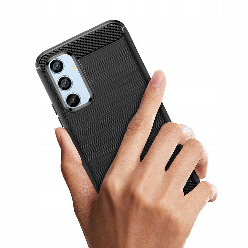 Hülle für Samsung Galaxy A34 A346, Techsuit, Carbon, Schwarz