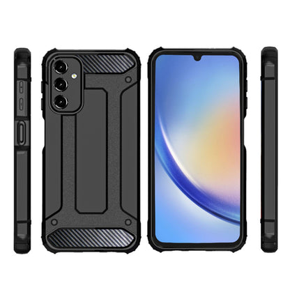 Custodia per Samsung Galaxy A34 A346, Techsuit, Hybrid Armor, Nera