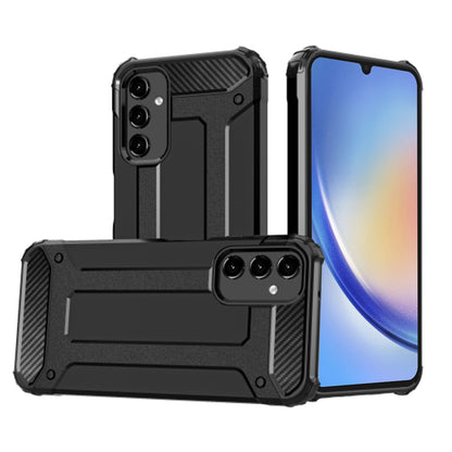 Custodia per Samsung Galaxy A34 A346, Techsuit, Hybrid Armor, Nera