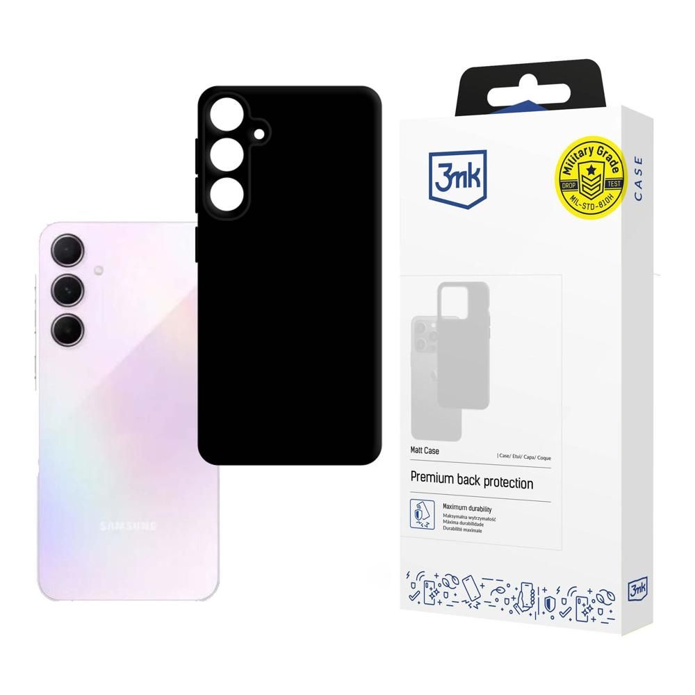 Case for Samsung Galaxy A35 5G A356, 3MK, Matte Black