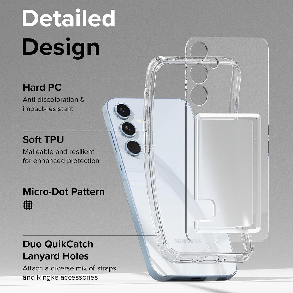 Hülle für Samsung Galaxy A35 5G A356, Ringke, Fusion Card, Transparent