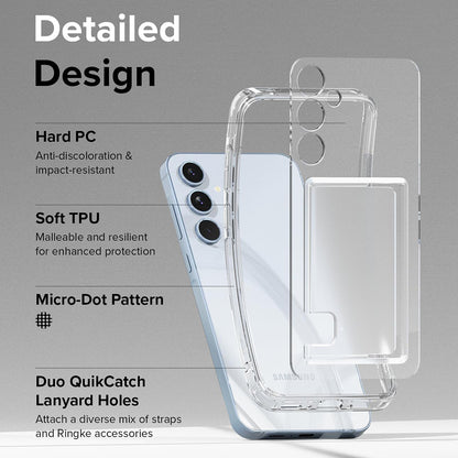 Hülle für Samsung Galaxy A35 5G A356, Ringke, Fusion Card, Transparent